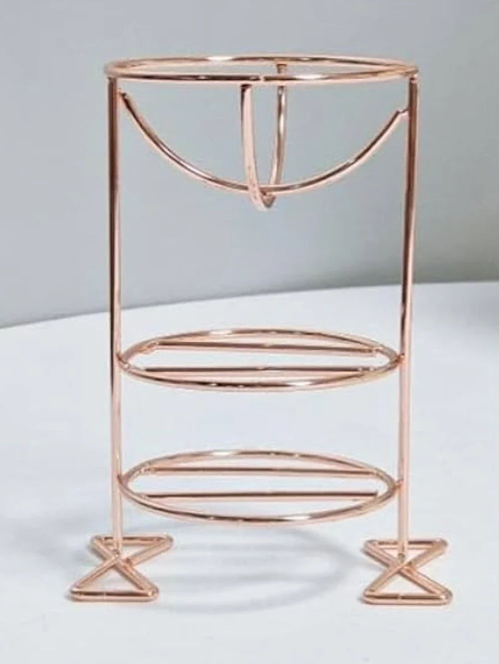 Rose Gold Makeup Sponge Stand, Puff Rest, 3 Tiers